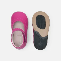 Charles IX bébé fille en cuir verni - rose