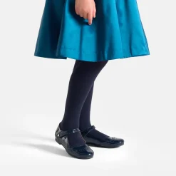Charles IX enfant fille en cuir verni - marine jacadi