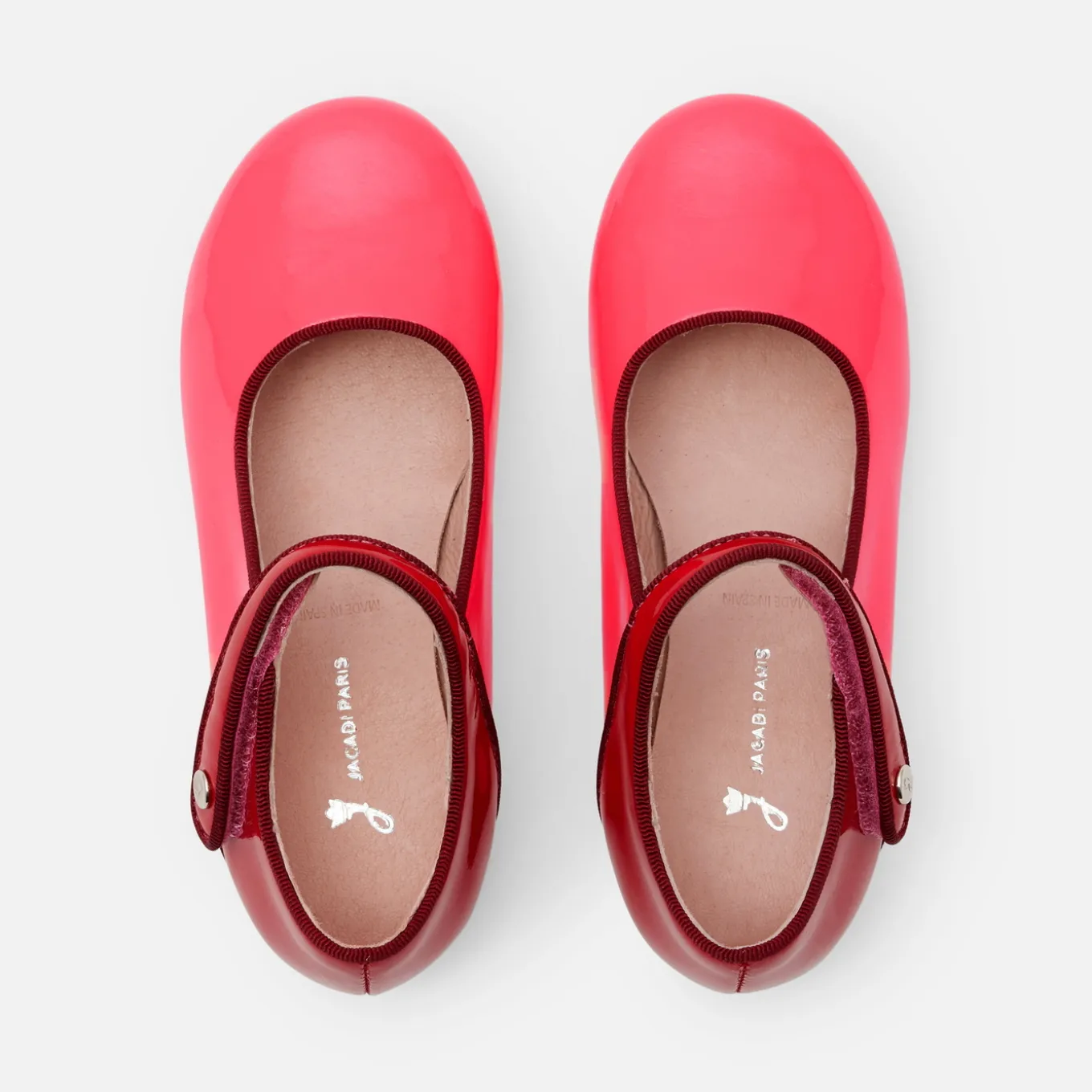 Charles IX enfant fille en cuir verni - rose