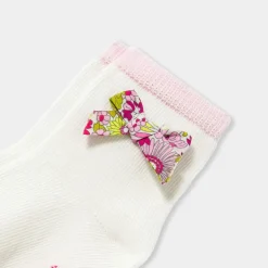 Chaussettes bébé fille - blanc doux/multicolore