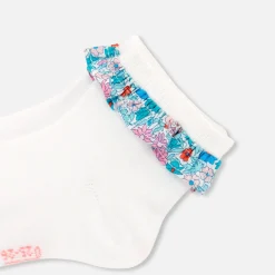 Chaussettes bébé fille à volant - blanc jacadi