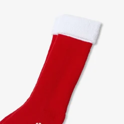 Chaussettes d’intérieur en bouclettes - blanc/rouge