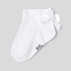 Chaussettes enfant fille à nœud - blanc jacadi