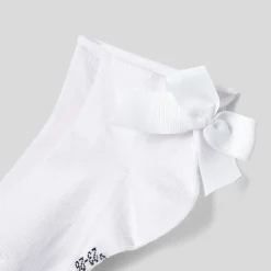 Chaussettes enfant fille à nœud - blanc jacadi