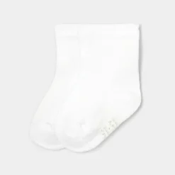 Chaussettes volantées bébé fille - blanc jacadi