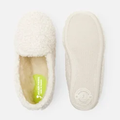 Chaussons en sherpa enfant fille - ecru/beige