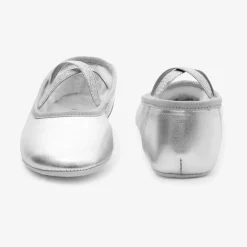 Chaussons fourrés enfant fille - argent
