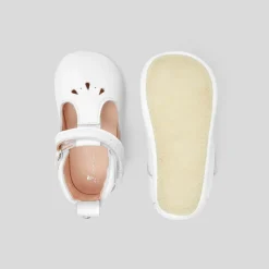 Chaussons souples salomés bébé fille - blanc jacadi