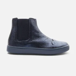 Chelsea boots enfant fille - bleu