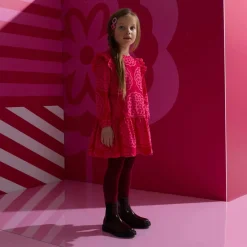 Chelsea boots enfant fille en cuir lisse - bordeaux