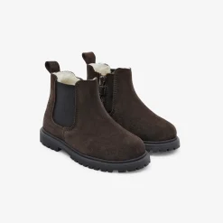 Chelsea boots fourrées bébé garçon - marron