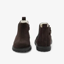 Chelsea boots fourrées bébé garçon - marron