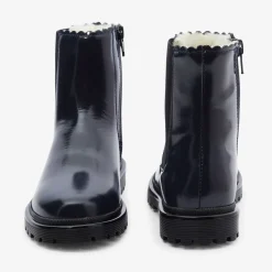 Chelsea boots fourrées enfant fille - marine jacadi