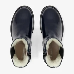 Chelsea boots fourrées enfant fille - marine jacadi