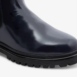 Chelsea boots fourrées enfant fille - marine jacadi