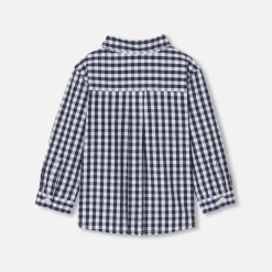 Chemise à carreaux bébé garçon - blanc/marine
