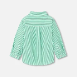 Chemise bébé garçon - blanc/vert