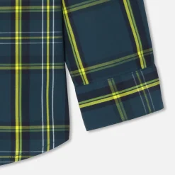Chemise enfant garçon à carreaux - marine/multicolore