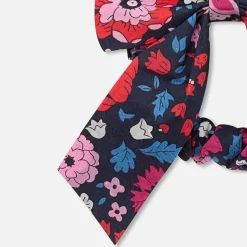 Chouchou en tissu Liberty - marine/multicolore