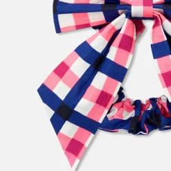 Chouchou enfant fille en vichy - multicolore