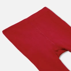 Collants côtelés bébé fille - pourpre