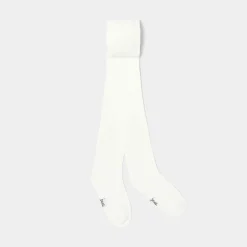 Collants unis enfant fille - blanc doux jacadi