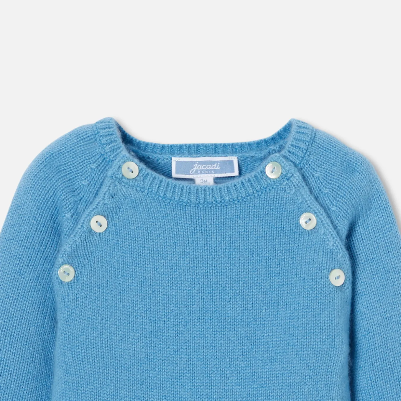 Combinaison bébé en cachemire - bleu de prusse