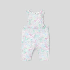Combinaison bébé fille en tissu Liberty - blanc/multicolore