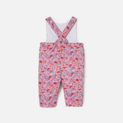 Combinaison bébé fille en Tissu Liberty - rose/multicolore