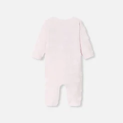 Combinaison bébé fille motif nuage - rose pale jacadi