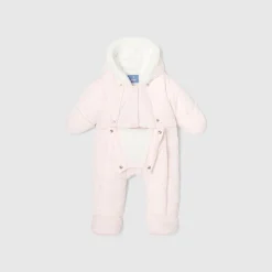Combinaison pilote bébé fille - rose pale jacadi