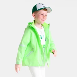 Coupe-vent enfant - blanc/vert