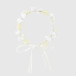 Couronne de fleurs bébé fille - blanc jacadi