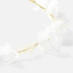 Couronne de fleurs bébé fille - blanc jacadi