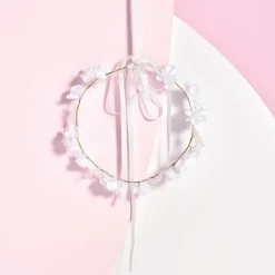 Couronne de fleurs enfant fille - blanc jacadi