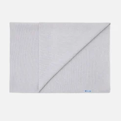 Couverture en laine mérinos - gris chine clair jacadi