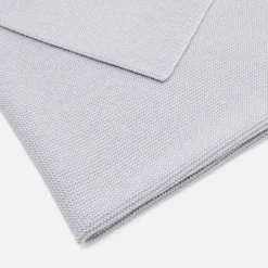 Couverture en laine mérinos - gris chine clair jacadi