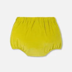 Culotte bébé fille en velours - cumin