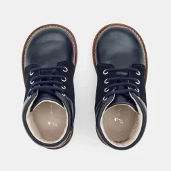 Desert boots bébé garçon en cuir - marine jacadi