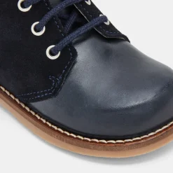 Desert boots bébé garçon en cuir - marine jacadi
