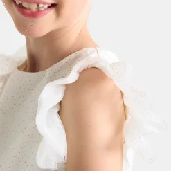 Déguisement de Noël enfant fille - blanc/or