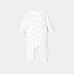 Dors-bien bébé fille en interlock - blanc/multicolore