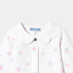 Dors-bien bébé fille en interlock - blanc/multicolore