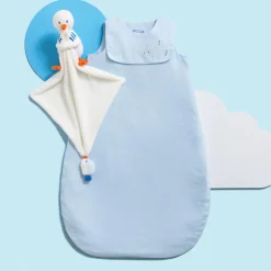 Doudou mouette - blanc/bleu