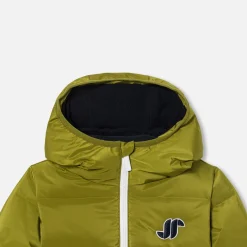 Doudoune à capuche enfant garçon - kaki