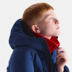 Doudoune à capuche enfant garçon - bleu marne