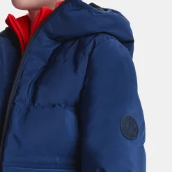 Doudoune à capuche enfant garçon - bleu marne