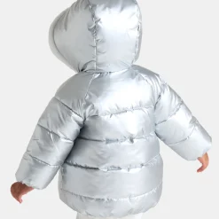 Doudoune bébé fille - argent