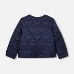 Doudoune légère enfant fille - marine/rose