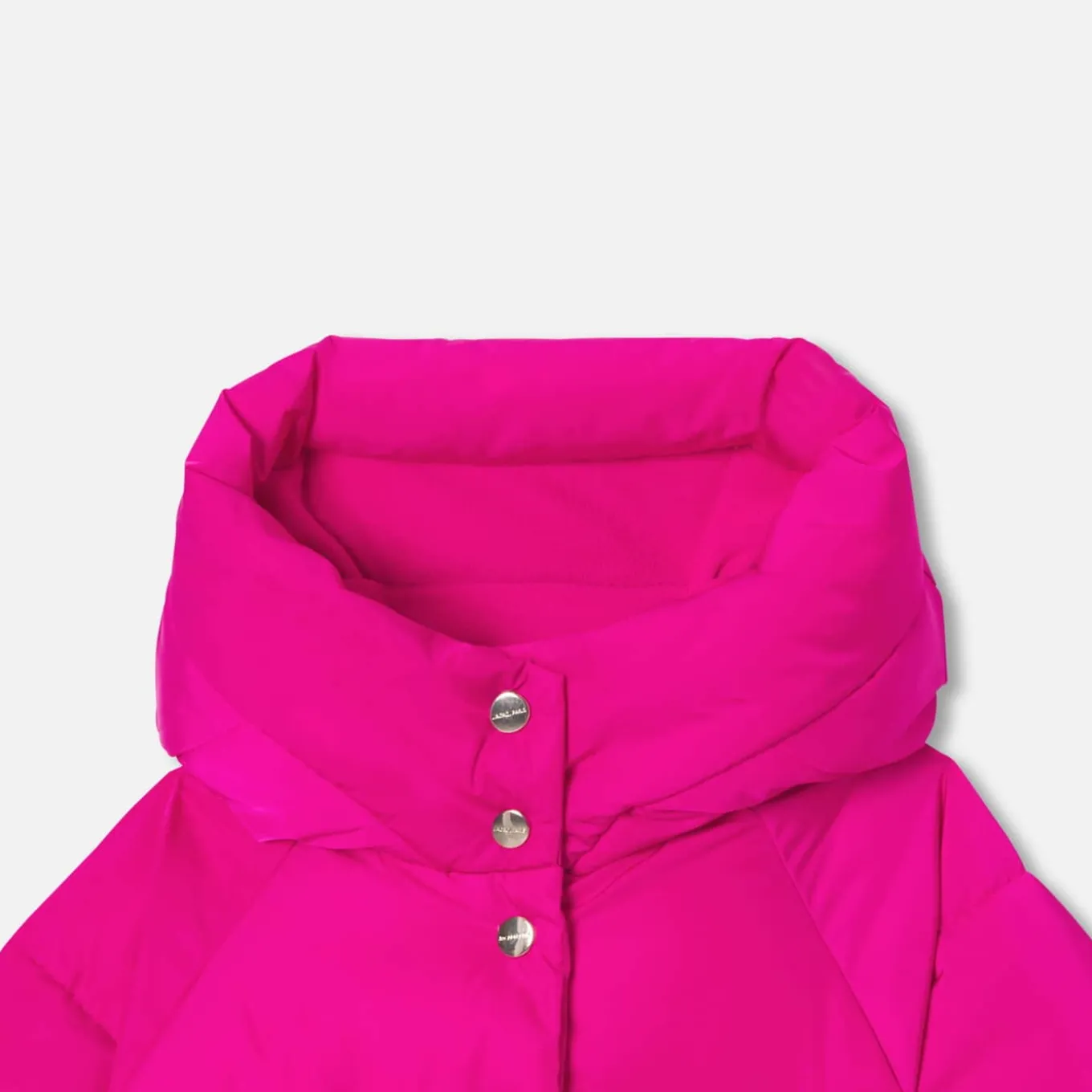 Doudoune mi-longue enfant fille - rose grenadine